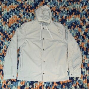 Men's Light Gray Hooded Jacket